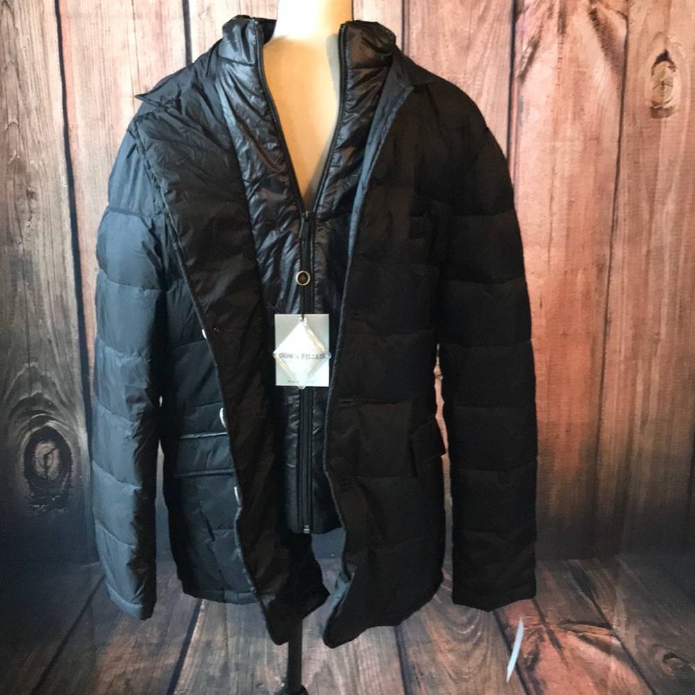 NWT Rainforest Down Filled XL Black Winter Jacket